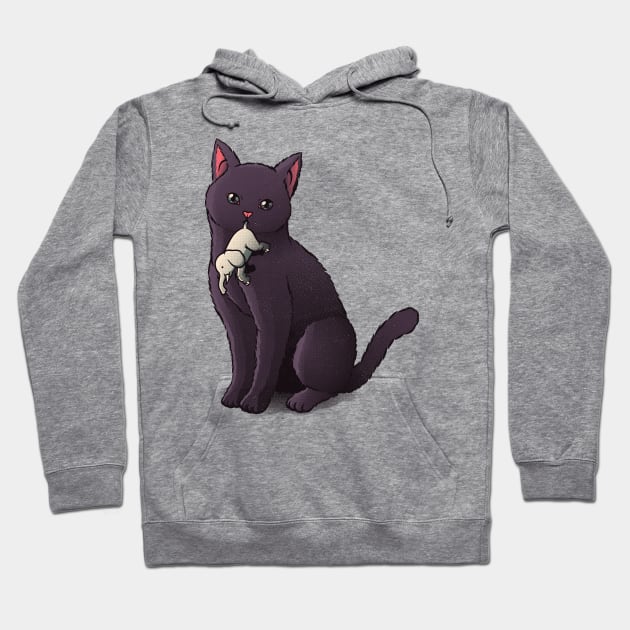 Giant Cat, Tiny Elephant by Tobe Fonseca Hoodie by Tobe_Fonseca